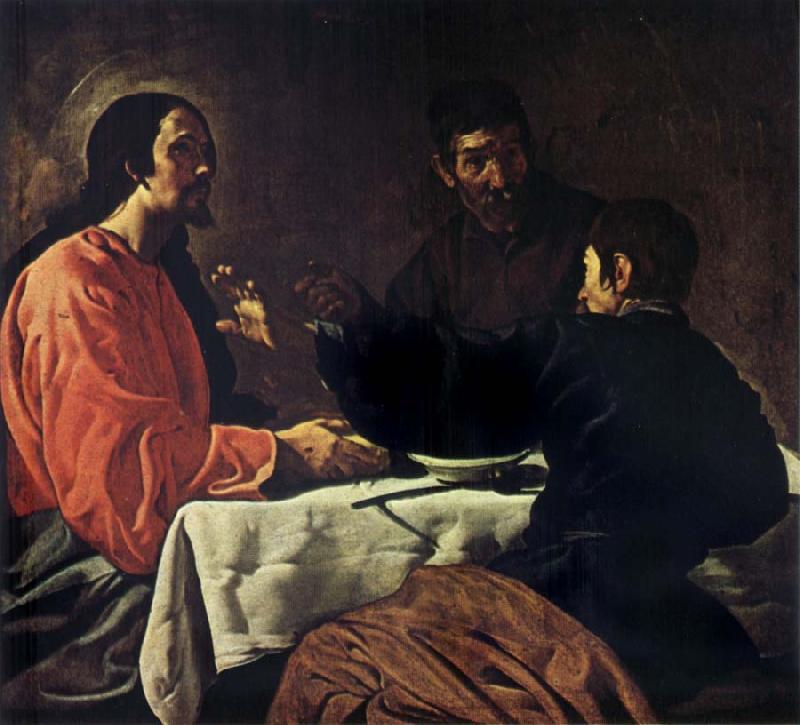 VELAZQUEZ, Diego Rodriguez de Silva y The Supper at Emmaus France oil painting art